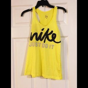 Nike Yellow Tank Top